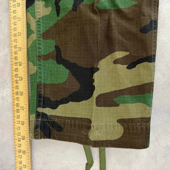 US Military Hot Weather Woodland Camo Combat Pants, Sz Small Regular Rip Stop - Picture 11 of 12